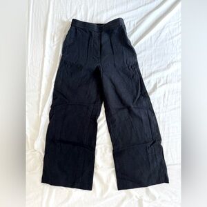 COS Black Linen Pants – Petite Friendly (US 0 / EUR 32)